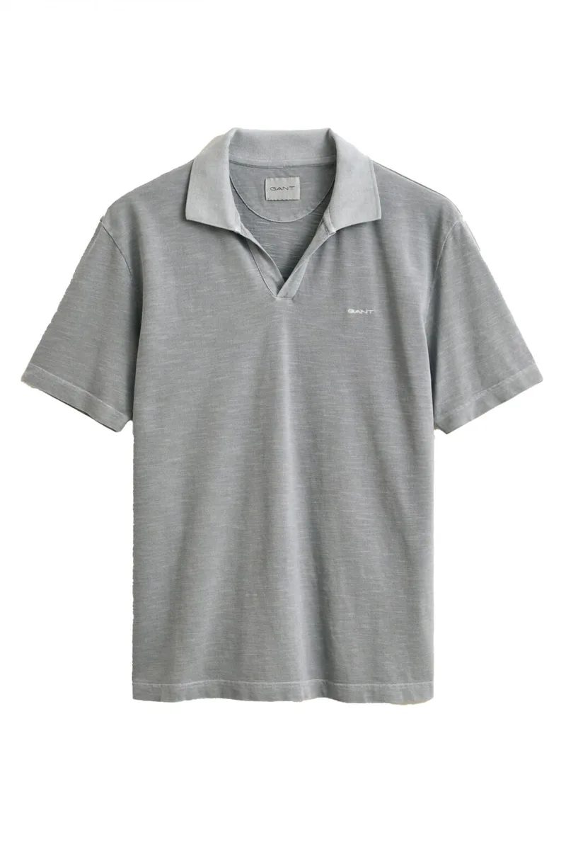 GANT POLO WASHED SLUB ΓΚΡΙ
