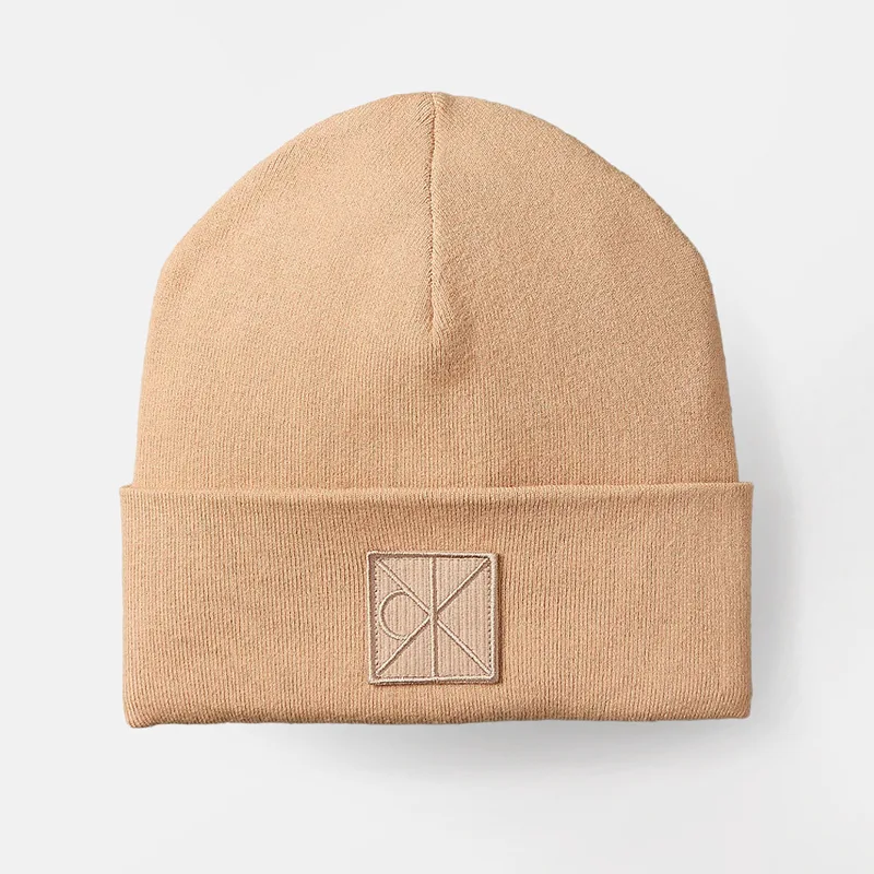 Calvin Klein Emblem Patch Fine Rib Σκούφος (9000250275_14403)