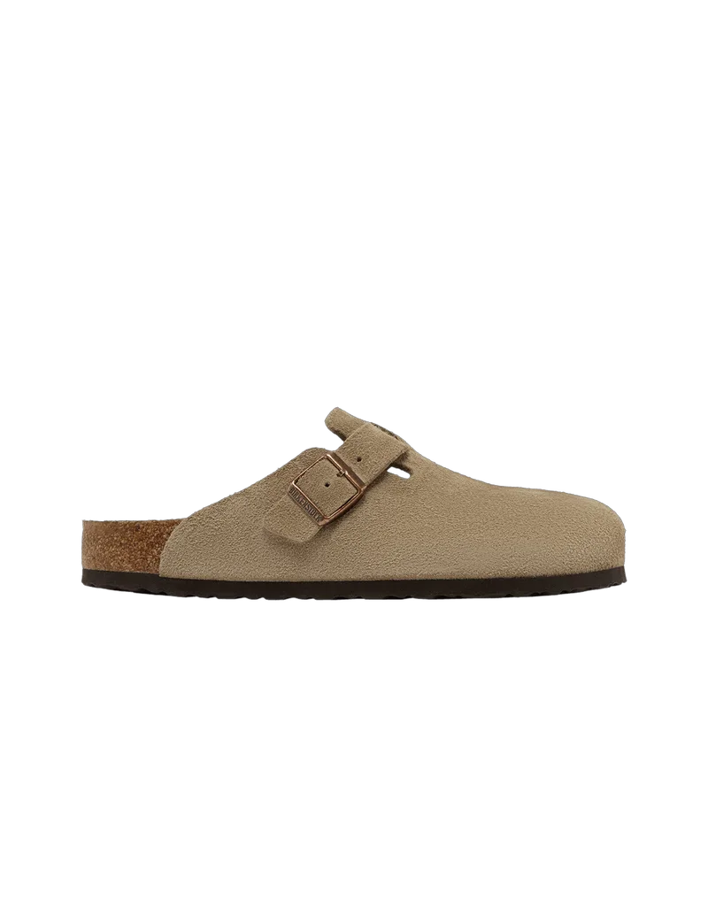Birkenstock Boston Soft Footbed Suede Taupe 560771 MBS