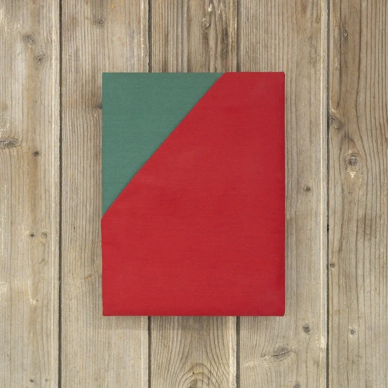 Παπλωματοθήκη King Size Nima Colors Absolute Red/Pine Green 240x260