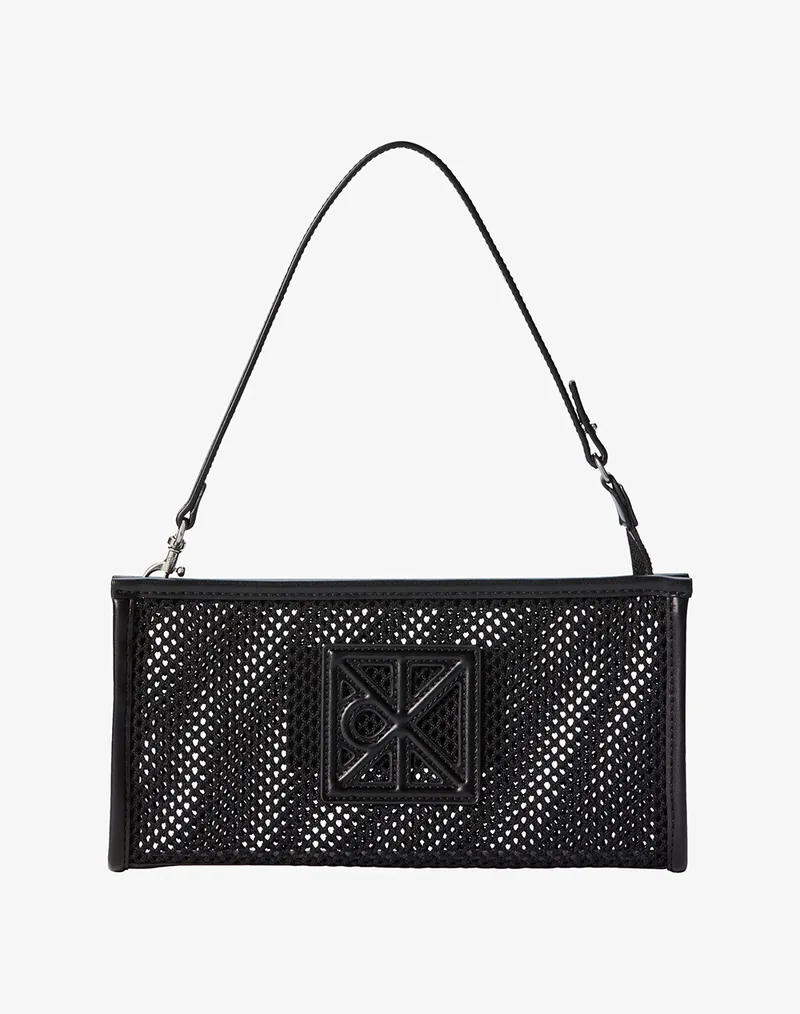 CALVIN KLEIN JEANS EMBLEM MESH CONVERTIBLE POUCH LV04F1136G-UB1 Black