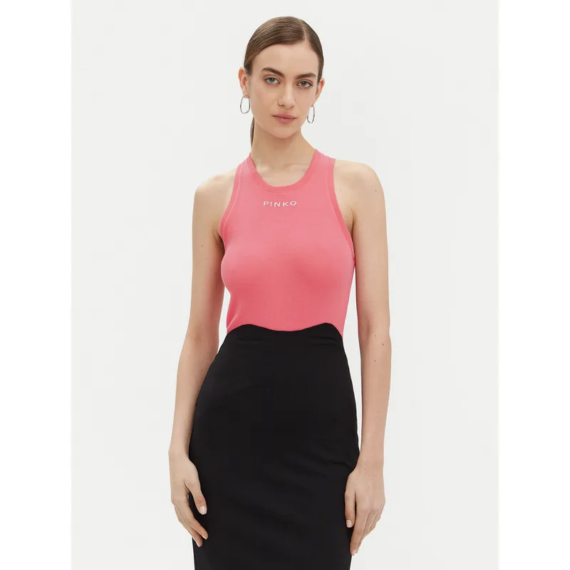 PINKO Τοπ 100822 A2C1 Ροζ Regular Fit