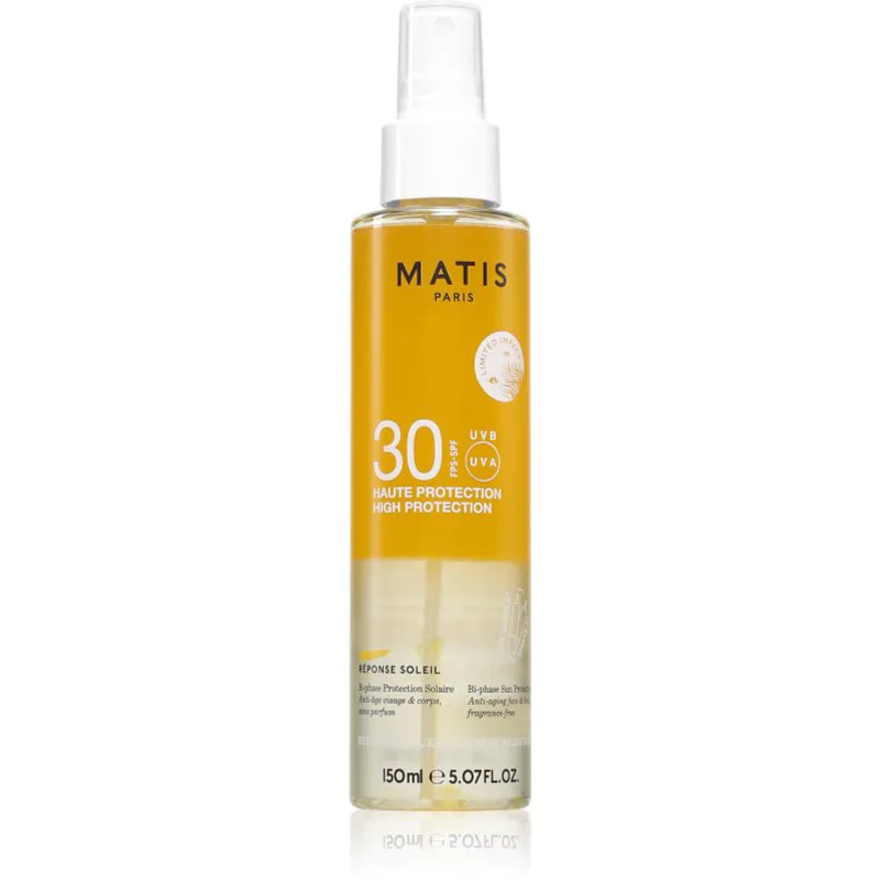 MATIS Paris Réponse Soleil Bi-phase Protection Solaire SPF30 ξηρό λάδι για ηλιοθεραπεία SPF 30 150 ml