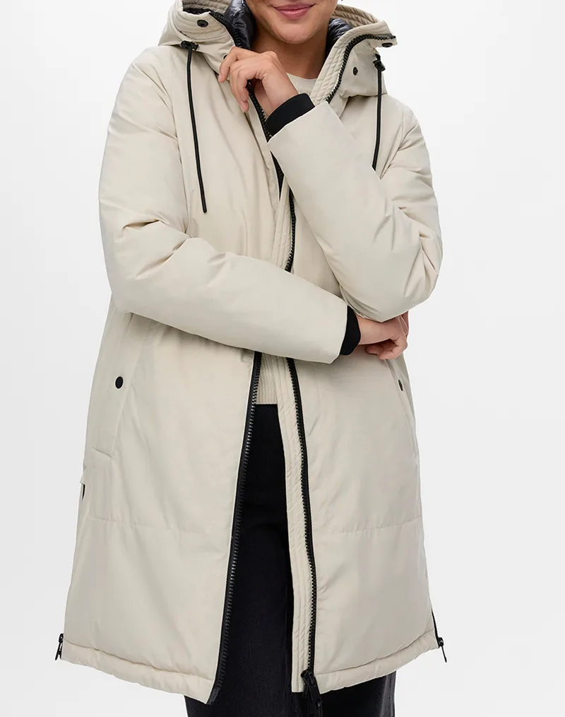 VERO MODA VMMONTREAL DOWN COAT PRM 10331721-Oatmeal Cream