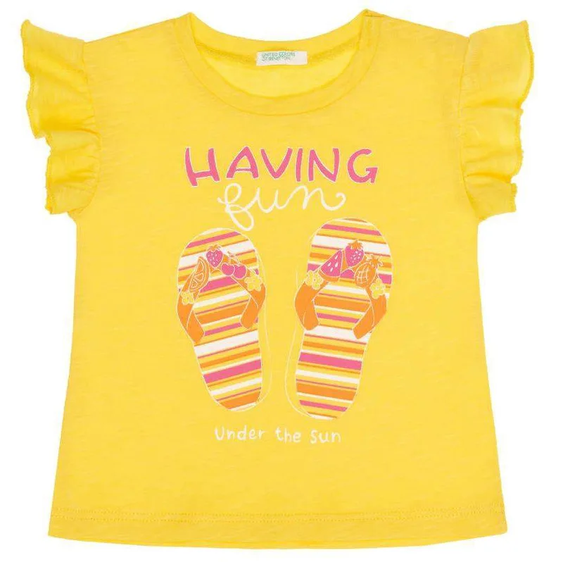 T-SHIRT BENETTON FRUIT FRIE BBG ΚΙΤΡΙΝΟ (62 CM)-(3-6 ΜΗΝΩΝ)