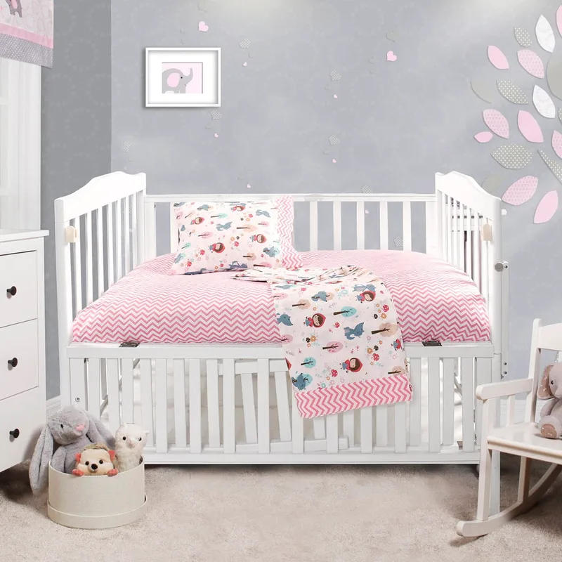 Beauty Home Σετ σεντόνια βρεφικά Art 5178 120x160 Ροζ