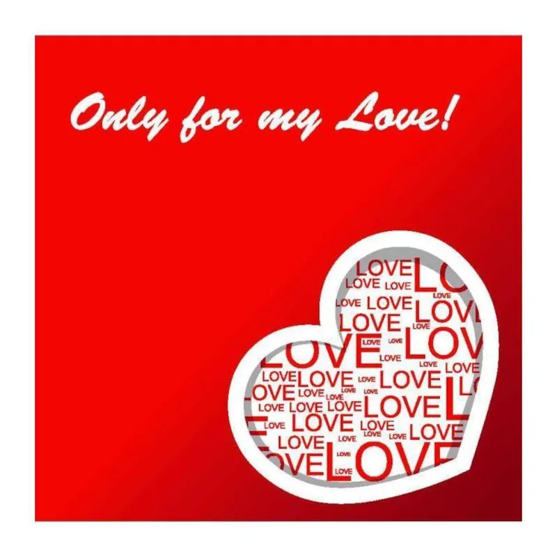 Ευχετήρια Κάρτα Καρδιά "Only For My Love!"