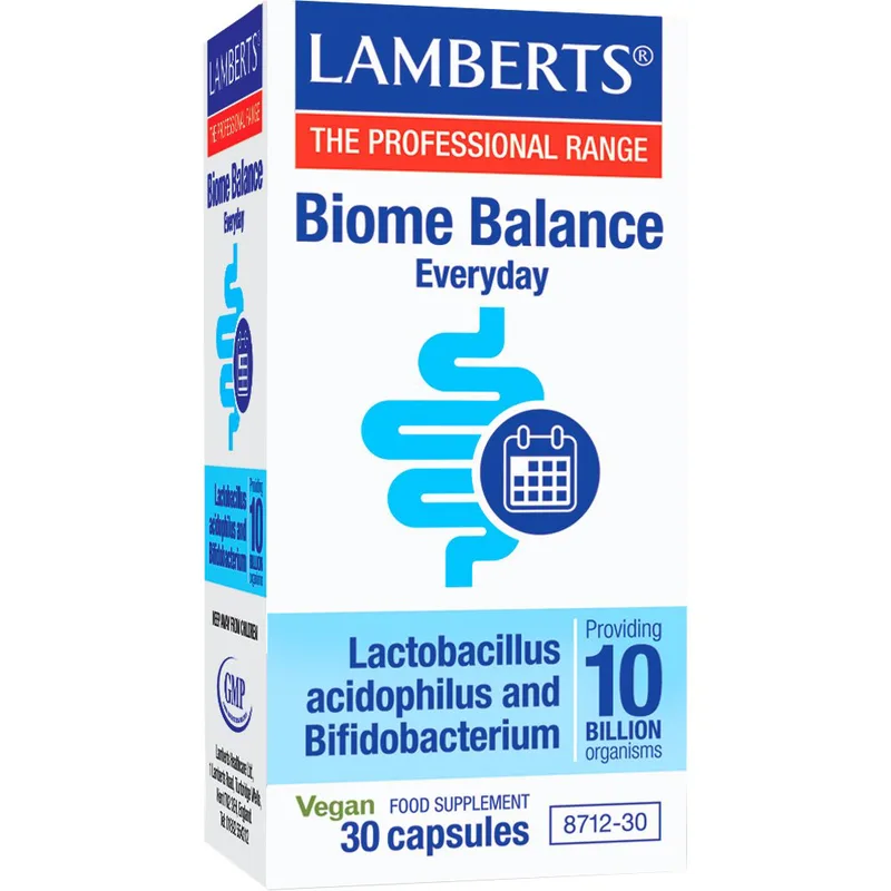 Lamberts Biome Balance Everyday Συμπλήρωμα Διατροφής με Προβιοτικά για τη Σωστή Λειτουργία του Γαστρεντερικού Συστήματος 30caps
