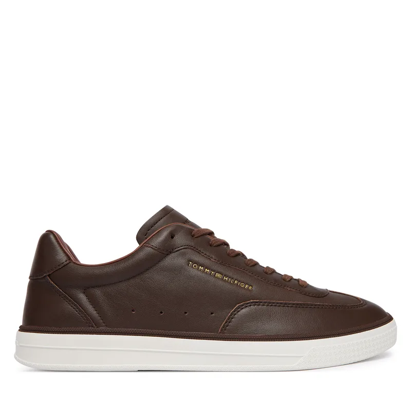 Αθλητικά Tommy Hilfiger Th Lo Lux Lth Sneaker FM0FM05996 Καφέ