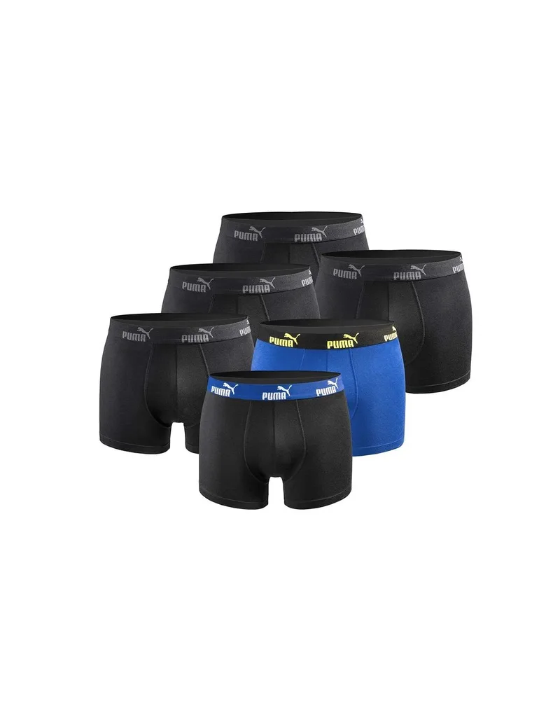 Puma men's boxer briefs 6Pack black blue comfortable cotton