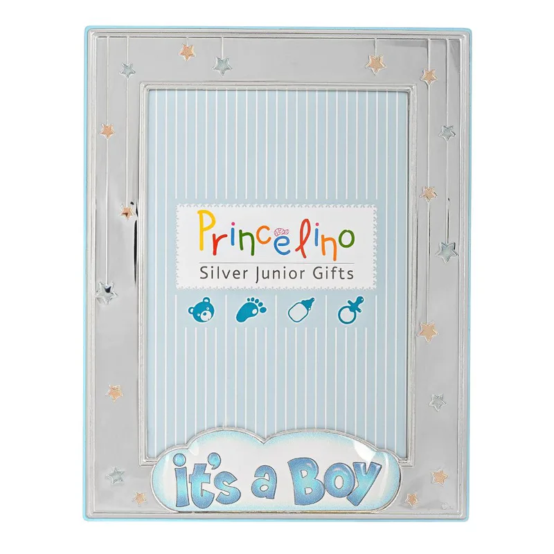 Κορνίζα Ασημένια 925 'It's a boy' Μπλε 13*18 Prince κωδ MA/148-C
