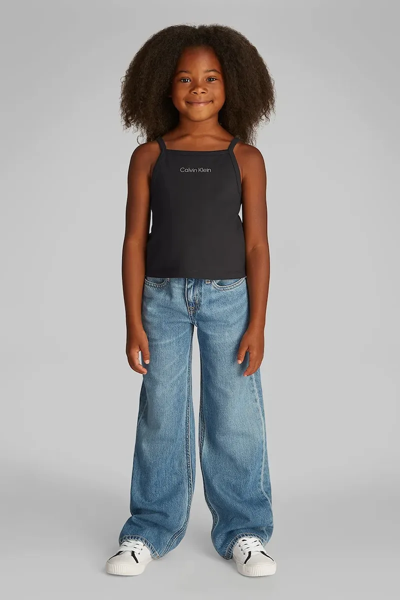 Παιδικό βαμβακερό τοπ Calvin Klein Jeans
