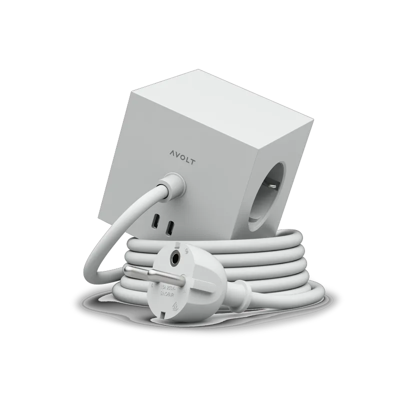 Square 1 Power Extender με Διπλή θύρα USB-C και Μαγνητική βάση - Γκρι