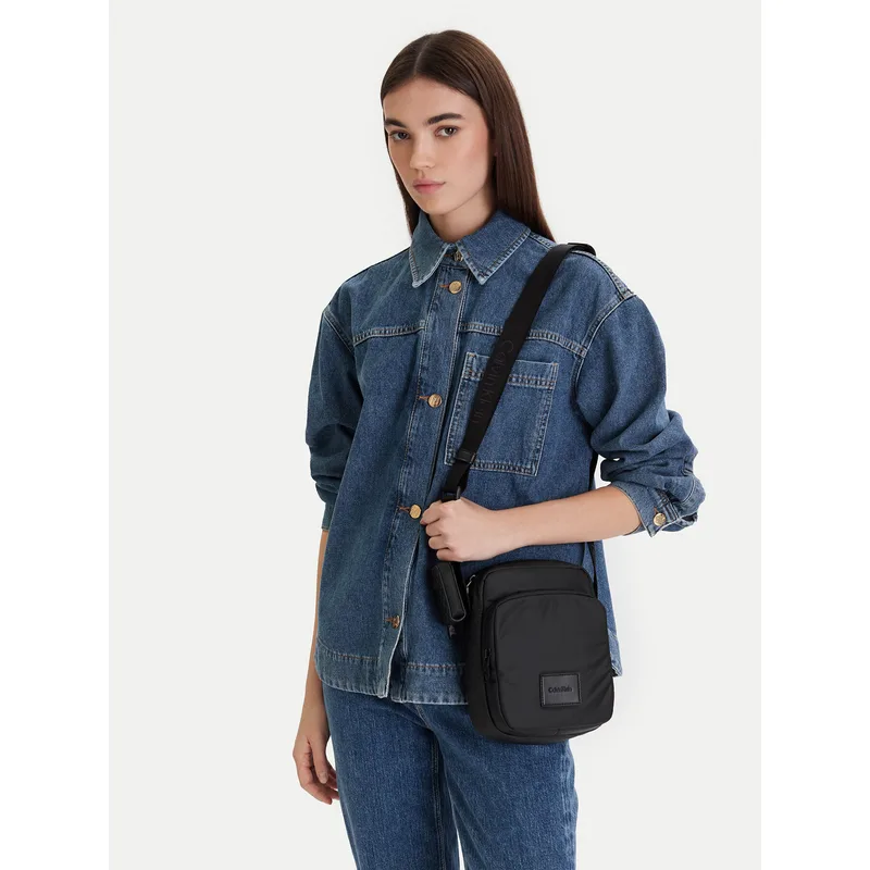 Τσαντάκι Calvin Klein Puffer Utility Reporter LV04D3200G Μαύρο