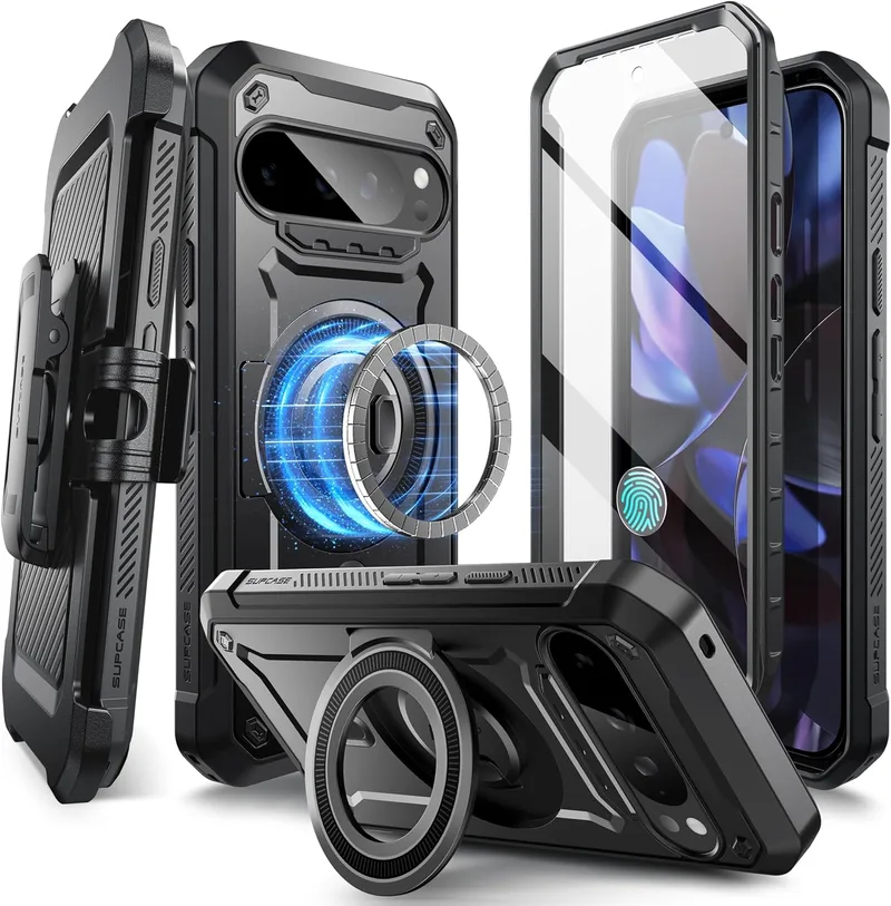 Θήκη Google Pixel 9 / 9 Pro - Supcase Unicorn Beetle Pro Mag Ανθεκτική με MagSafe - Black (843439151536)