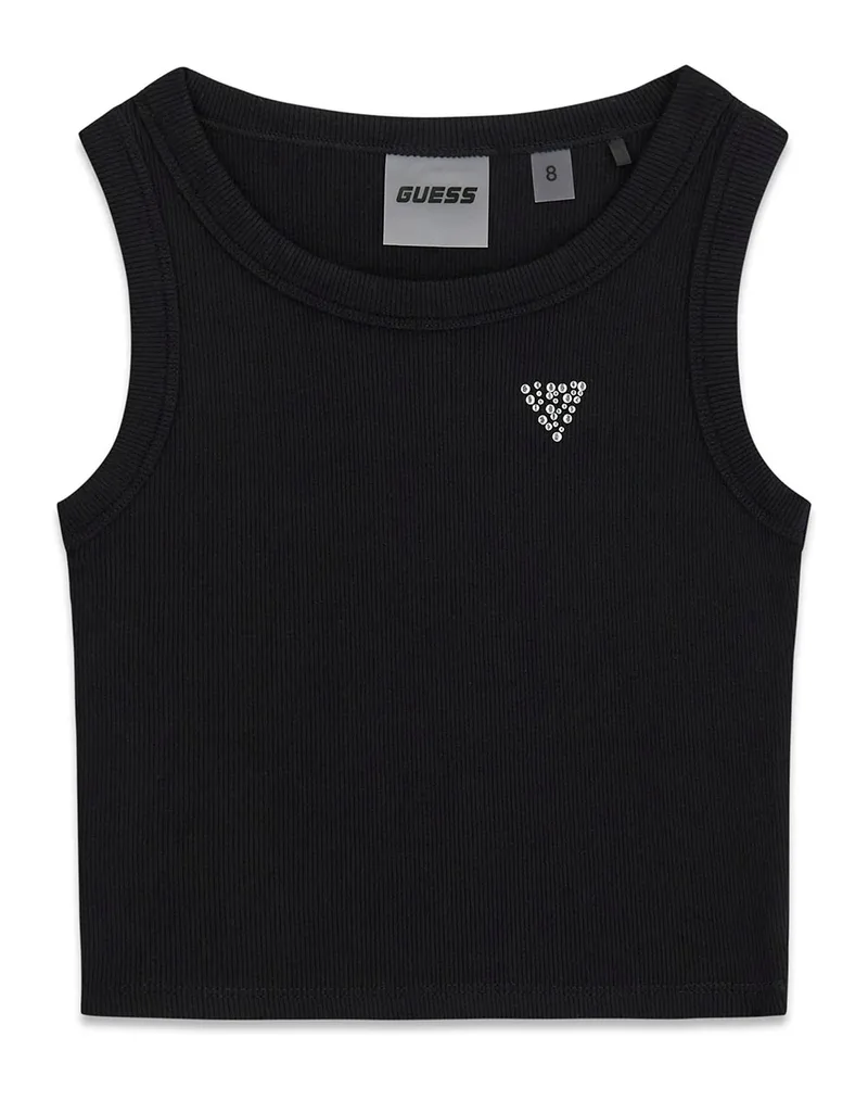 GUESS SL RIB TANK TOP_MINIME ΜΠΛΟΥΖΑ ΠΑΙΔΙΚΟ GIRL J6GI36K8RT2-JBLK JetBlack