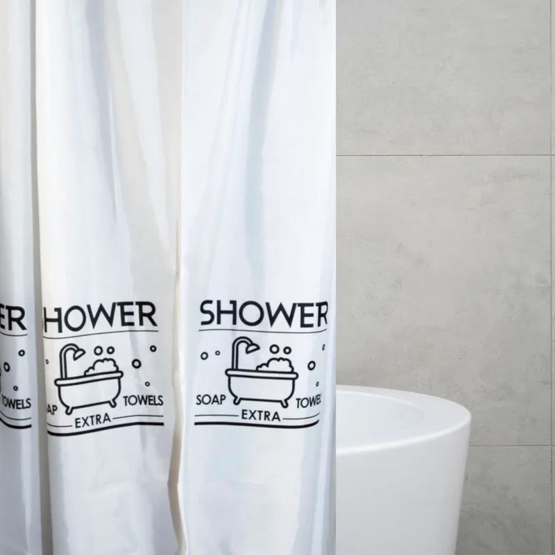 Κουρτίνα Μπάνιου (240x200) Με Κρίκους San Lorentzo White Shower