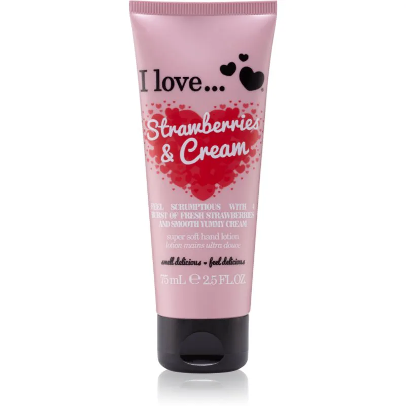 I Love Strawberries & Cream κρέμα για τα χέρια 75 ml