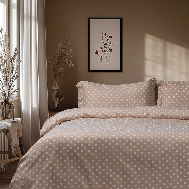 Beauty Home Σετ σεντόνια υπέρδιπλα Art 10101 Fancy 240x260 Μπεζ