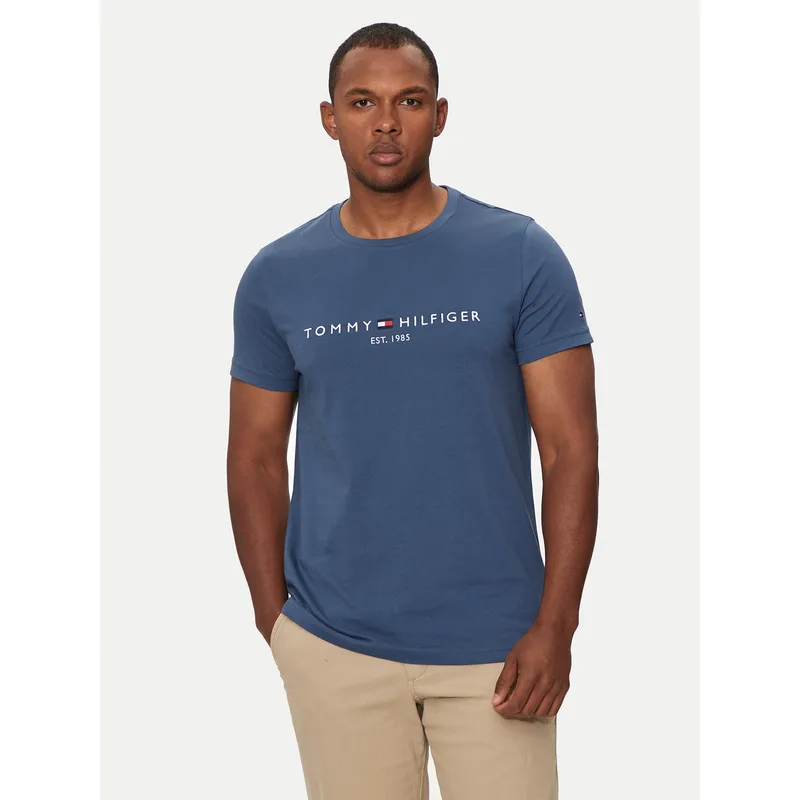 Tommy Hilfiger T-Shirt Logo MW0MW11797 Μπλε Regular Fit
