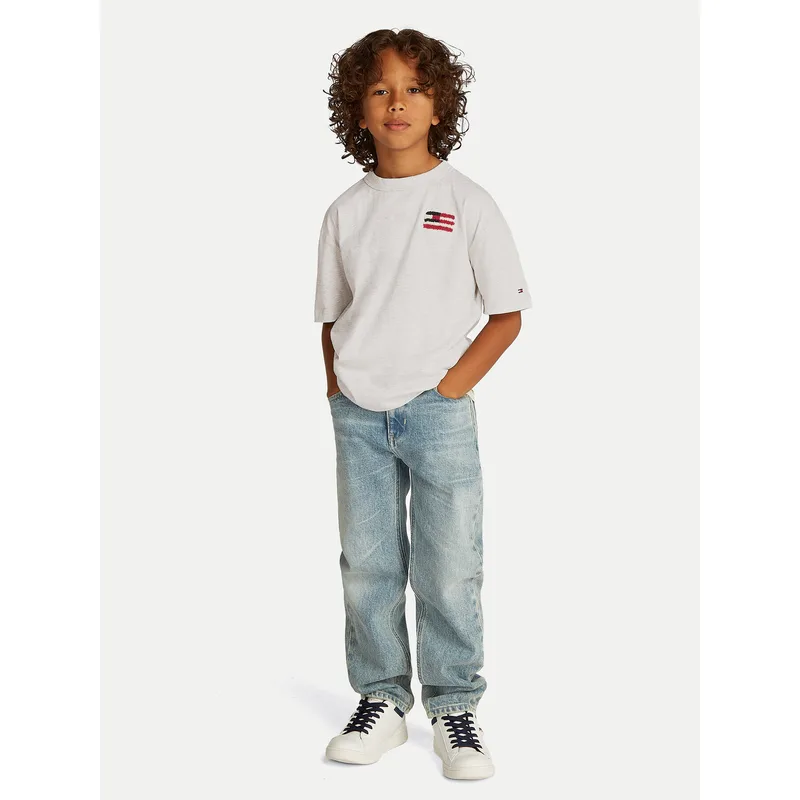 Tommy Hilfiger T-Shirt KB0KB09531 S Γκρι Regular Fit