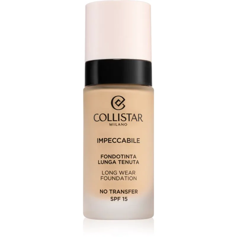 Collistar Impeccabile Long Wear Foundation μακράς διαρκείας μεικ απ SPF 15 1R Rosy Avory 30 ml