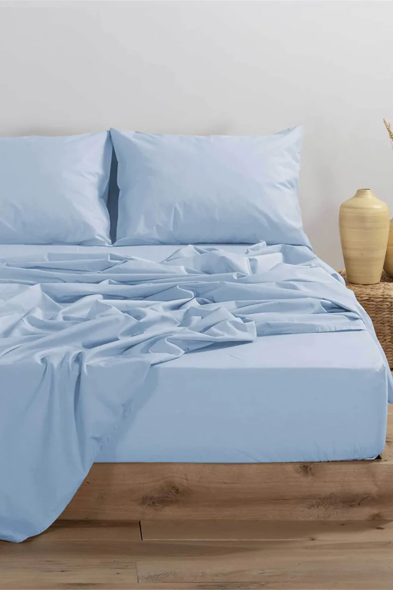 NEF-NEF σεντόνι υπέρδιπλο "Basic" 240 x 270 cm   - 011709 Μπλε Ανοιχτό
