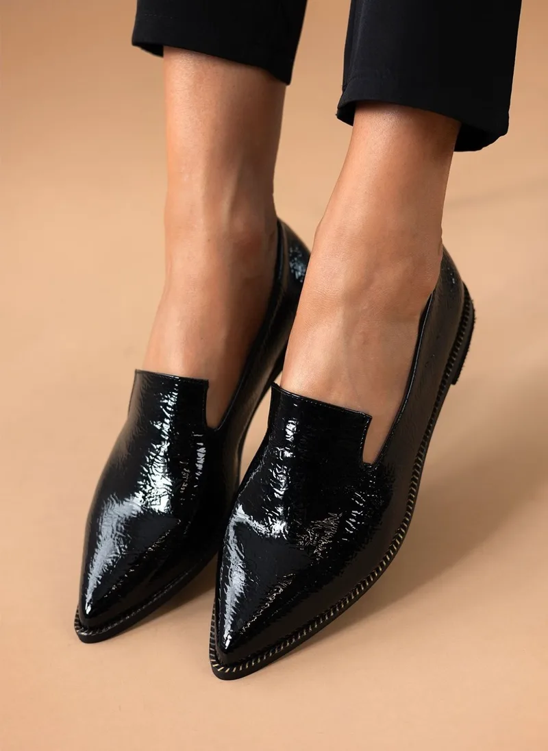 TFP Comfort Loafers - 20 (λουστρίνι τσαλακωτό) - Black