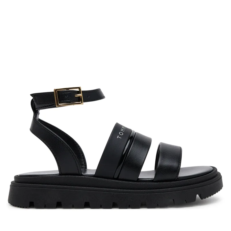 Σανδάλια Tommy Hilfiger Sandal T4A2-33798-0371 M Μαύρο