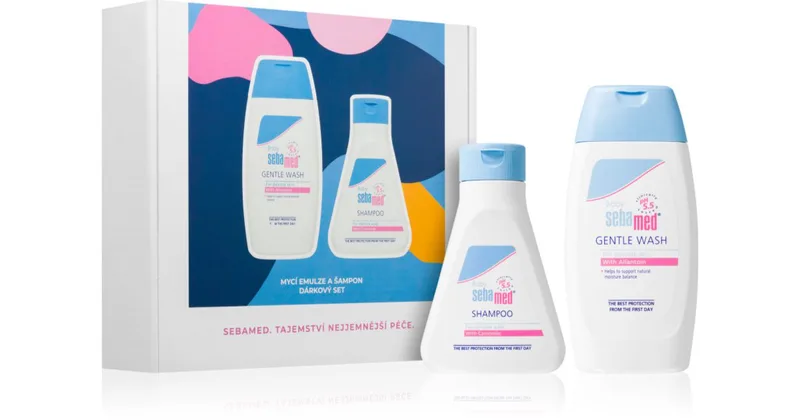 Sebamed Gift set for children's body and hair very delicate cleansing emulsion for body and hair 200 ml + shampoo for delicate hair 150 ml