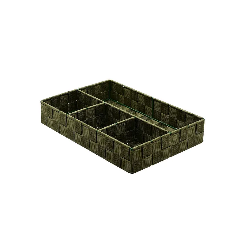 ESTIA ΚΑΛΑΘΙ ΟΡΓΑΝΩΣΗΣ 4 ΘΕΣΕΩΝ 33x23x6cm OLIVE GREEN