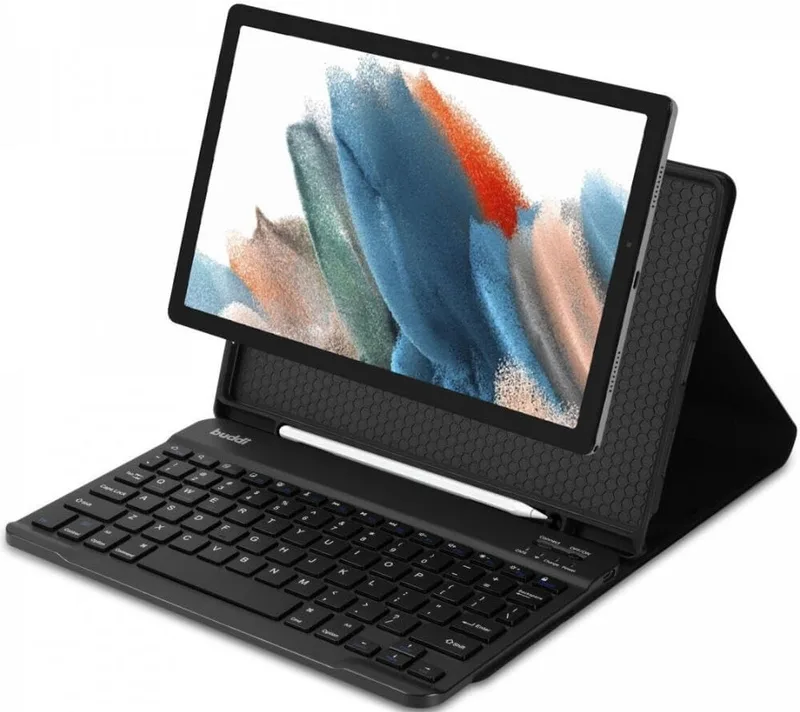 Buddi Zuna Keyboard Case - Θήκη με Υποδοχή για Γραφίδα και Πληκτρολόγιο Bluetooth - Samsung Galaxy Tab S10 Lite 10.9" / S10 FE 10.9" / S9 FE 10.9" / S9 11" - Black (8719246427626)