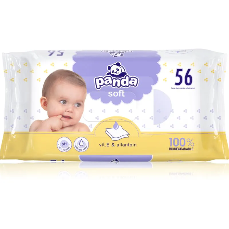 BELLA Baby Happy Panda υγρά μαντηλάκια καθαρισμού για παιδιά 56 τμχ
