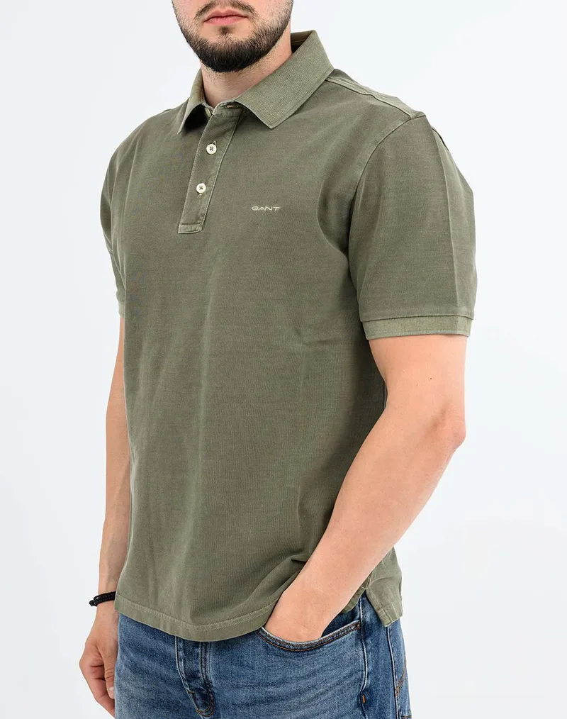 GANT ΜΠΛΟΥΖΑ ΚΜ SUNFADED SS POLO 3G2014057-379 DarkGreen