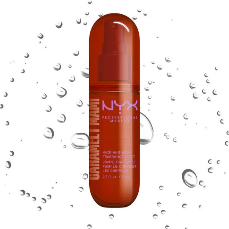 Nyx Professional Makeup Hair & Body Fragrance Mist Ενυδατικό Σπρέι για Μαλλιά & Σώμα με Άρωμα Καραμέλα & Φιστίκι 80ml - Caramelt Mami