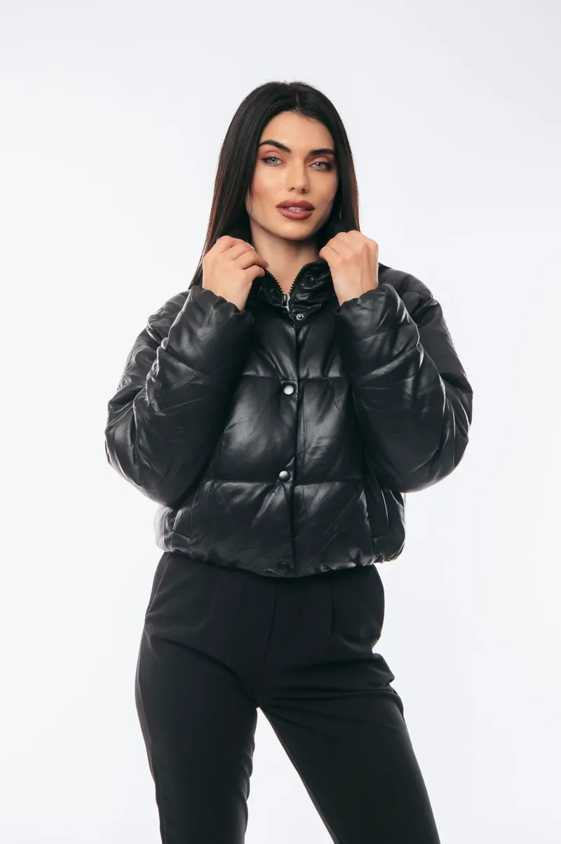 ΜΠΟΥΦΑΝ ΚΟΝΤΟ PUFFER Μαύρο