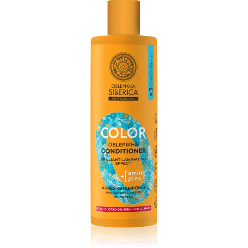 Natura Siberica Oblepikha Siberica Color κοντίσιονερ για προστασία του χρώματος 400 ml