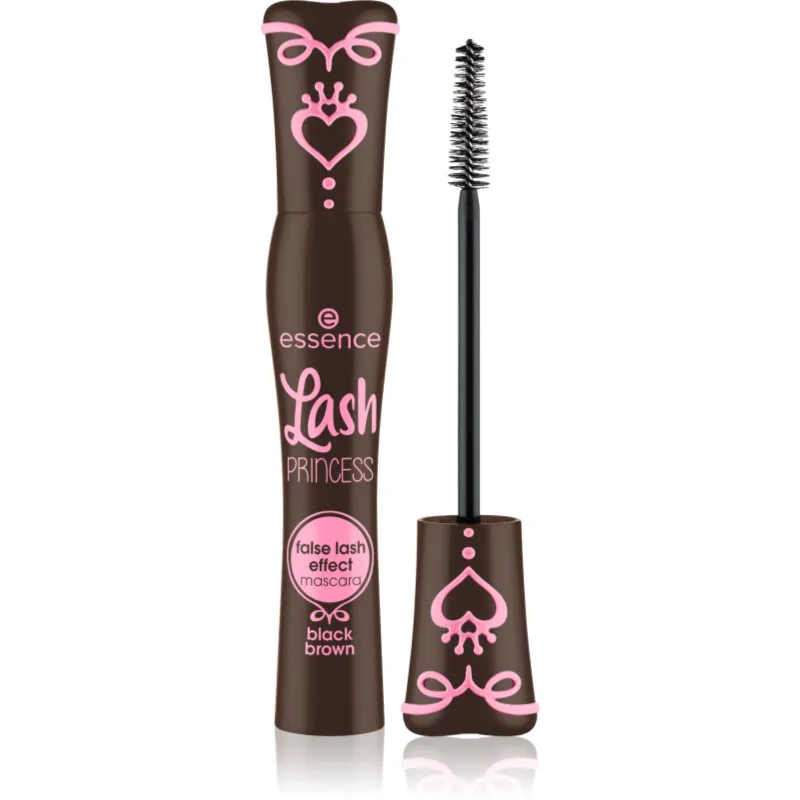 essence Lash PRINCESS Μάσκαρα για αποτέλεσμα ψεύτικων βλεφαρίδων απόχρωση Black Brown 12 ml