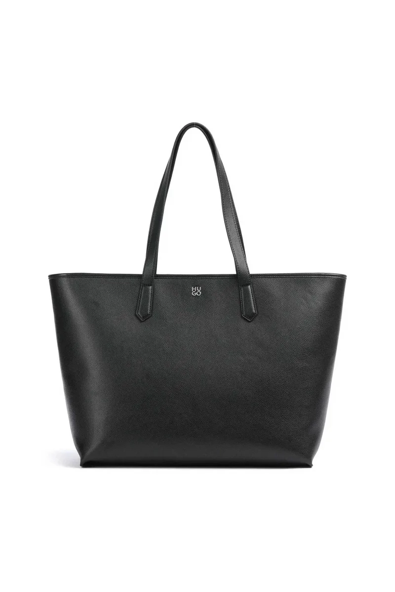 Hugo Boss γυναικεία τσάντα tote με μεταλλικό λογότυπο "Chris 2.0" - 50546965 Μαύρο