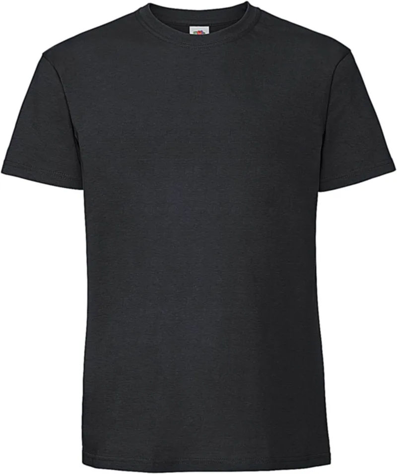 Ringspun Premium T-Shirt Iconic 195 Fruit of the Loom 61-422-0 Black