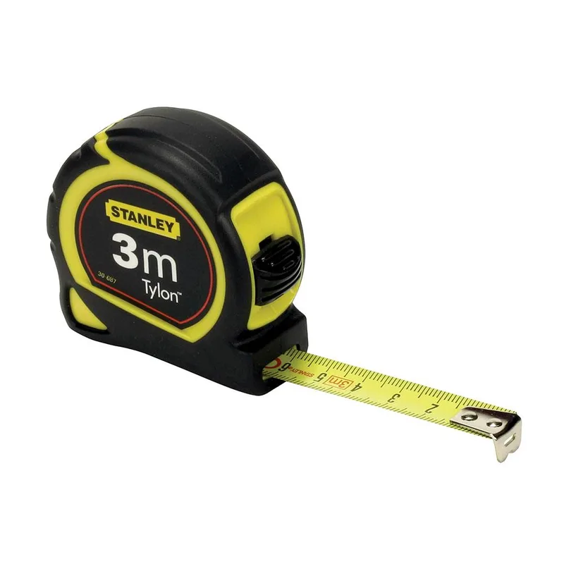Μέτρο Πλαστικό Tylon Λάμα 13mm Κίτρινο 3m