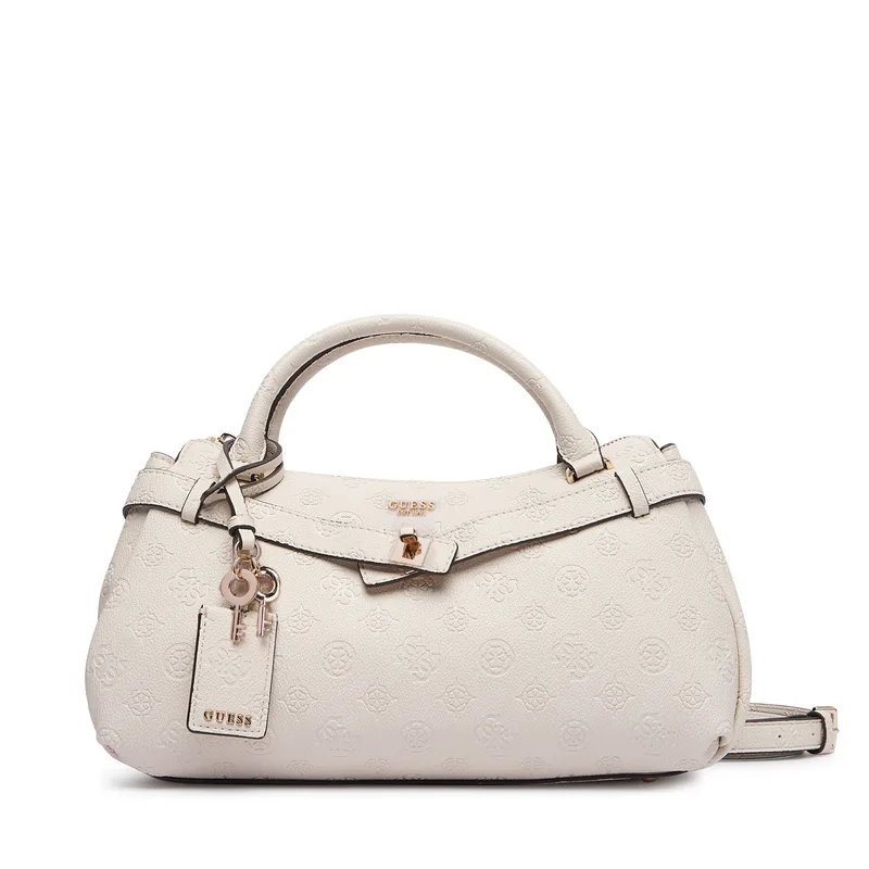 Τσάντα Guess Ella Logo HWPD97 46050 Κρεμ