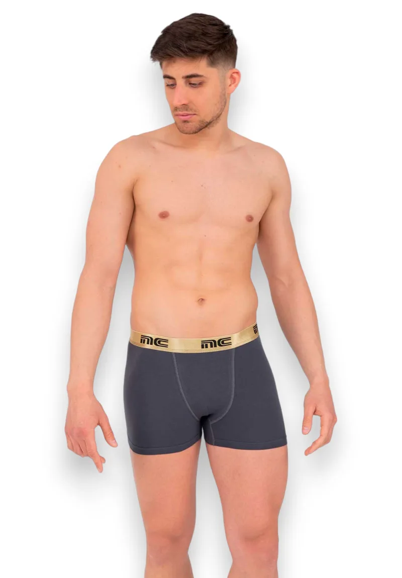 Boxer Ανδρικό Nina Club Anthracite Χρυσό Metal NC411-4-Ανθρακί
