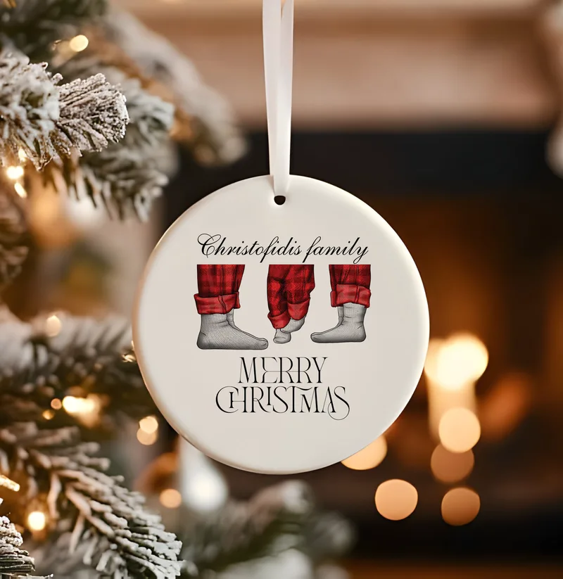 Κεραμικό στολίδι - Merry Christmas