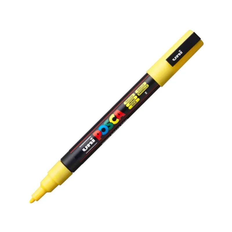 Μαρκαδόρος Posca Fine PC-3M Yellow 1.3mm Uni-Ball