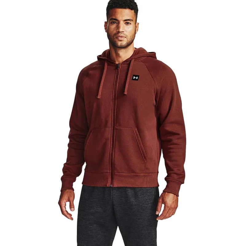 UNDER ARMOUR RIVAL FLEECE FULL-ZIP HOODIE ΚΟΚΚΙΝΟ