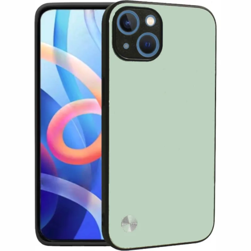 Θήκη iPhone 15 Plus Bodycell Vegan Cover Σκληρή - Light Green (5206015075957)