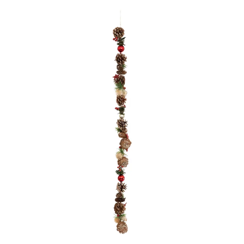Χριστουγεννιάτικη Γιρλάντα 100εκ. A-S Wood Pinecone 195556