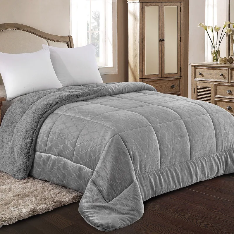 Κουβερτοπαπλωμα Υπερδιπλο 220X240 Adam Home (820) Grey
