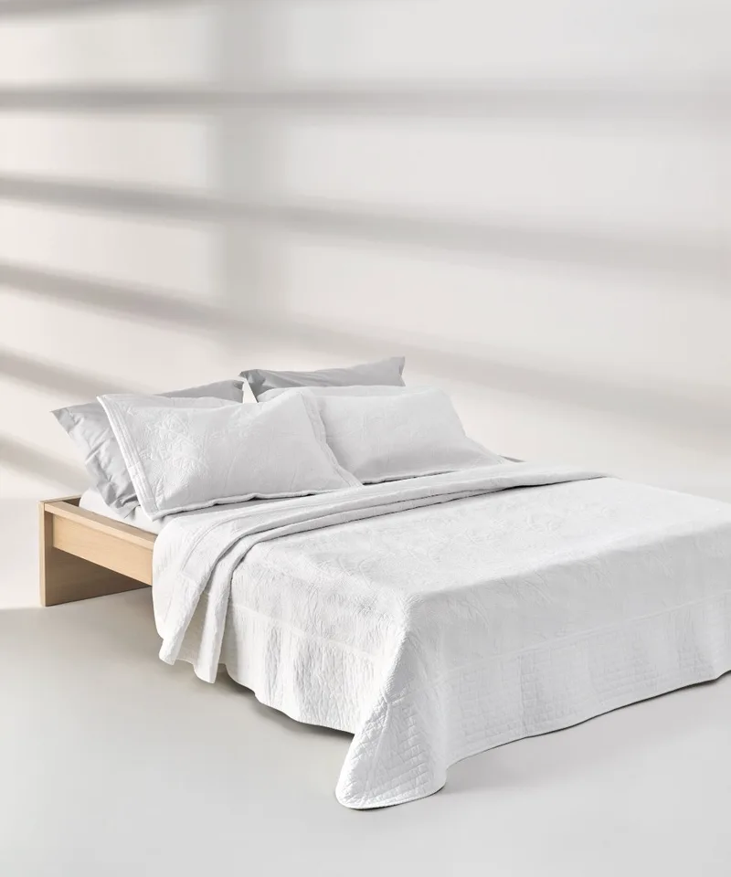 Σετ Κουβερλί King Size 3 Τεμαχίων Kentia Escape White 260x250